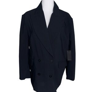 Forever 21 Midnight Black Oversized Blazer